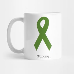 Green Ribbon. Strong. Mug